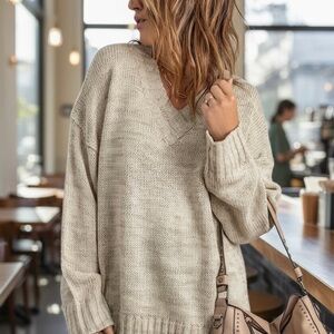 Cozy Cream Knit Sweater